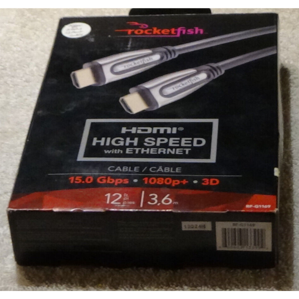 HDMI HIGH SPEED With Ethernet 15. Gbps 1080p+ 3D